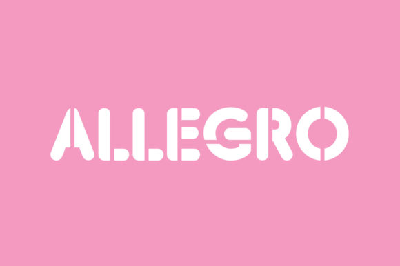 Allegro: A Minimalist Display Font for Digital Clarity