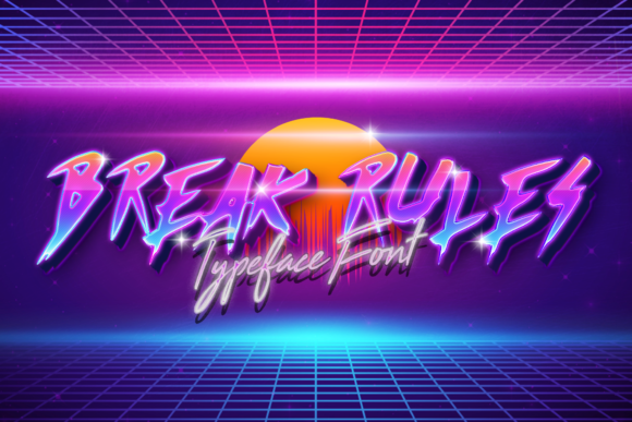BreakRules Display Font for Handmade Creators