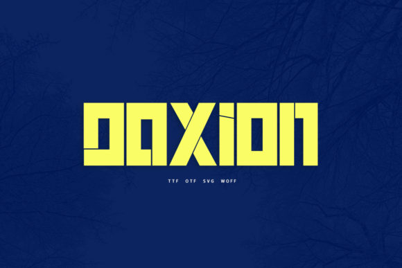 Daxion: A Futuristic Display Font for Bold Digital Headlines