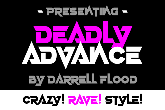 Deadly Advance: A Bold Display Font for Handmade Creators