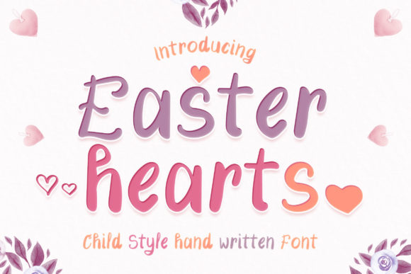 Easter Hearts: A Playful Display Font for Digital Brands