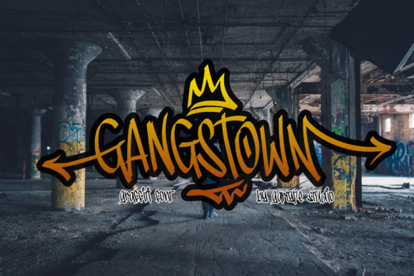 Gangstown: A Graffiti Display Font That Pops on the Web