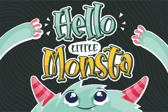 Hello Little Monsta: A Playful Display Font That Elevates Small Business Branding