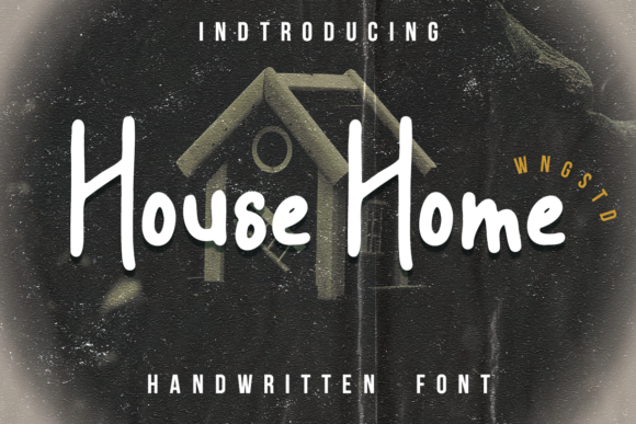 House Home: A Friendly Display Font for Digital Branding