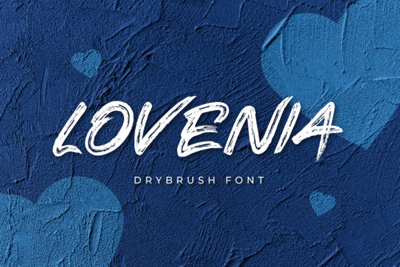 Lovenia: A Brushed Display Font That Feels Like Handmade Craft