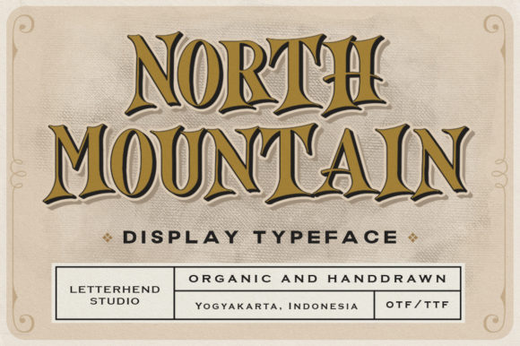 North Mountain: A Bold Display Font for Digital Branding