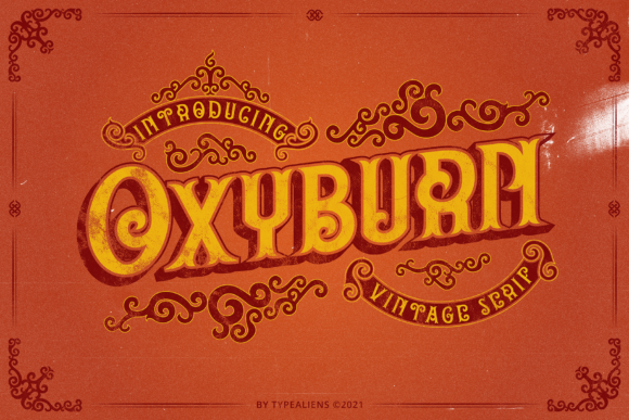 Oxyburn: A Vintage Display Font with Editorial Warmth
