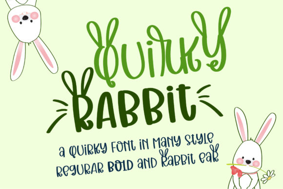 Quirky Rabbit: A Friendly Display Font for Charming Brand Moments