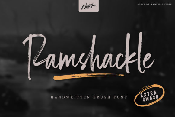 Ramshackle: A Warm, Hand-Brushed Display Font for Makers