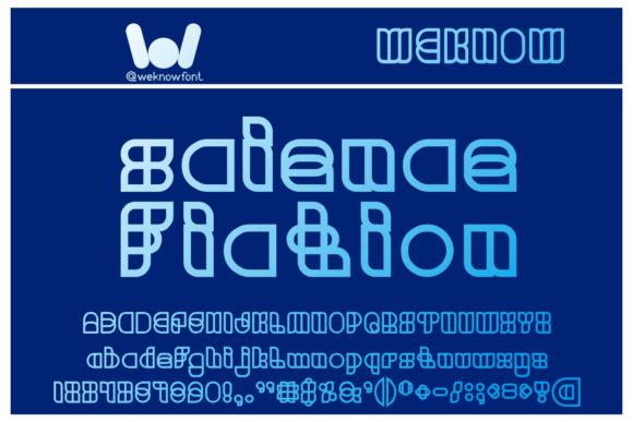 Science Fiction Font: A Clean, Modern Display Typeface for Makers