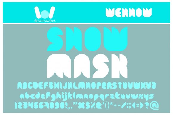 Snow Mask: A Techno Display Font for Bold Digital Identity
