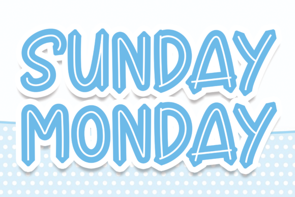 Sunday Monday: A Display Font That Sets the Tone