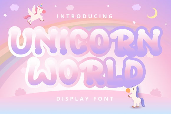 Unicorn World: A Playful Display Font for Digital Brands