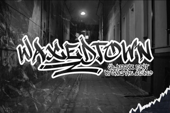 Waxedtown: A Playful Graffiti Display Font for Crafters & Sellers