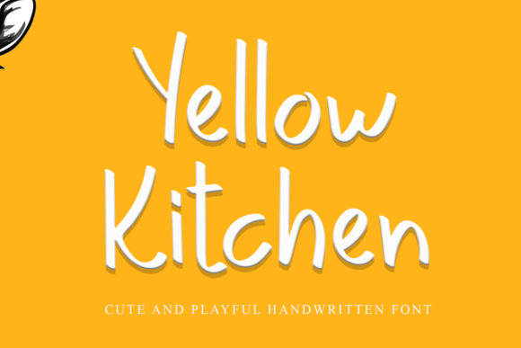 Yellow Kitchen: A Warm, Modern Display Font for Crafters
